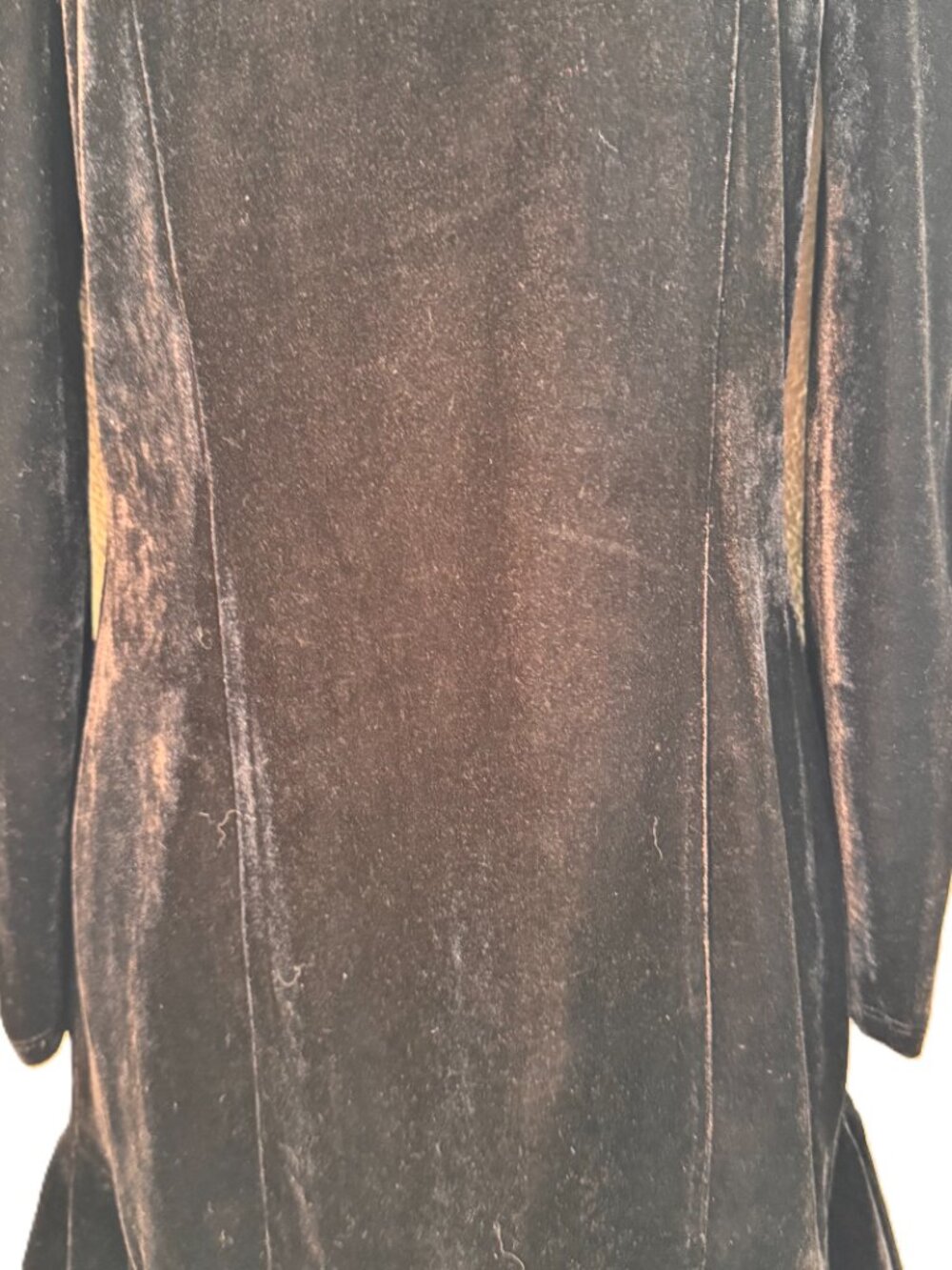 Pink Lily Black Velvet Bodycon Mini Dress Long Sleeve Mock Neck Goth Punk Small - Picture 7 of 13